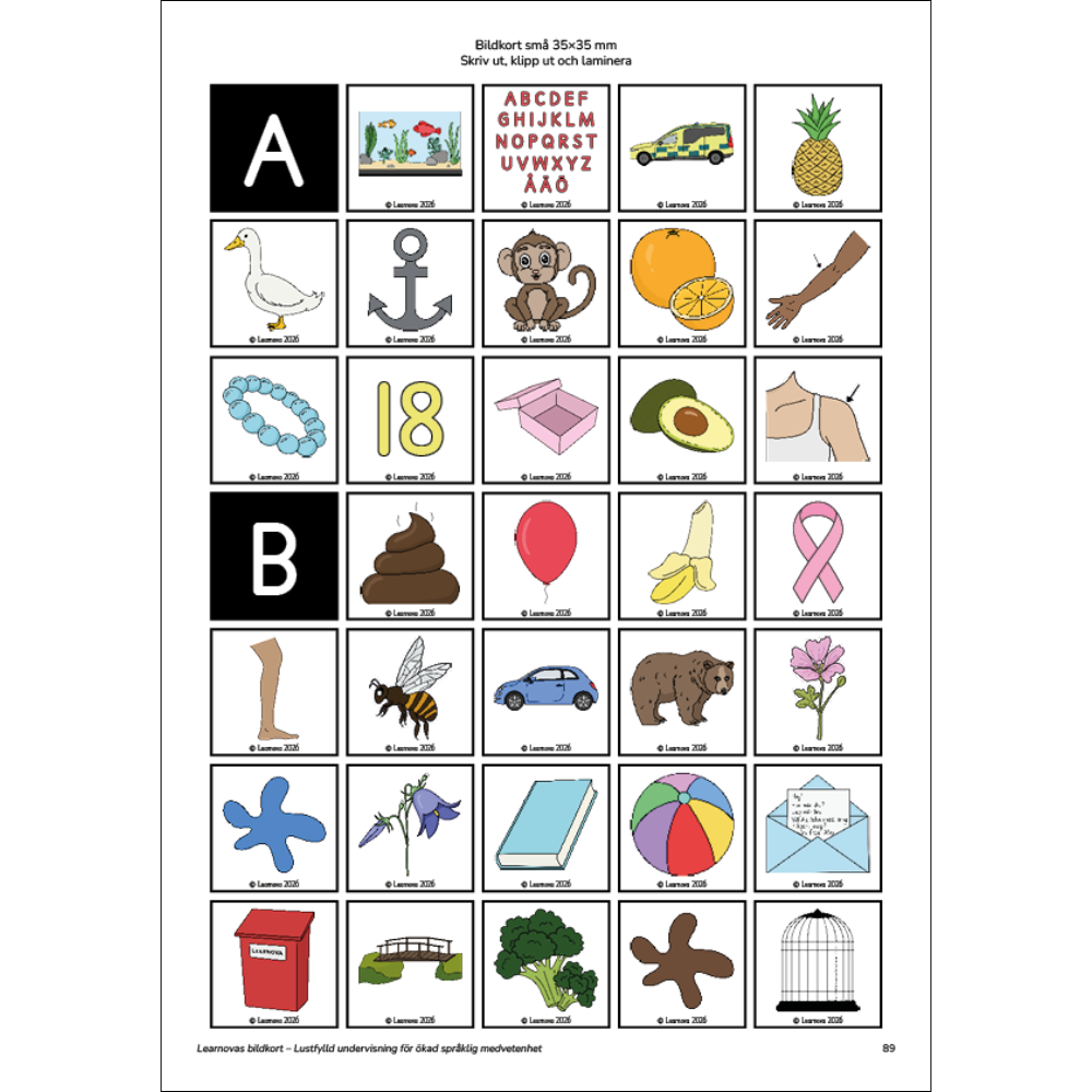 Learnovas bildkort – Lustfylld undervisning för språklig medvetenhet