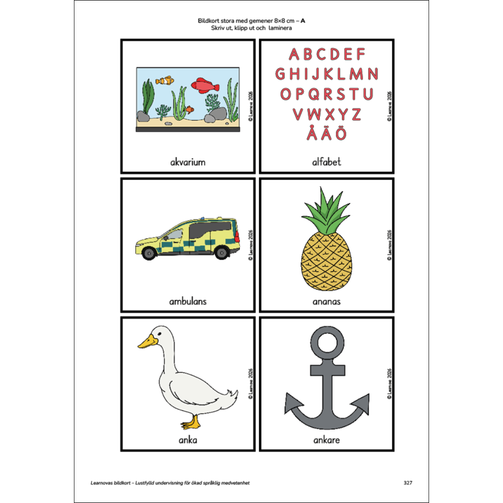 Learnovas bildkort – Lustfylld undervisning för språklig medvetenhet