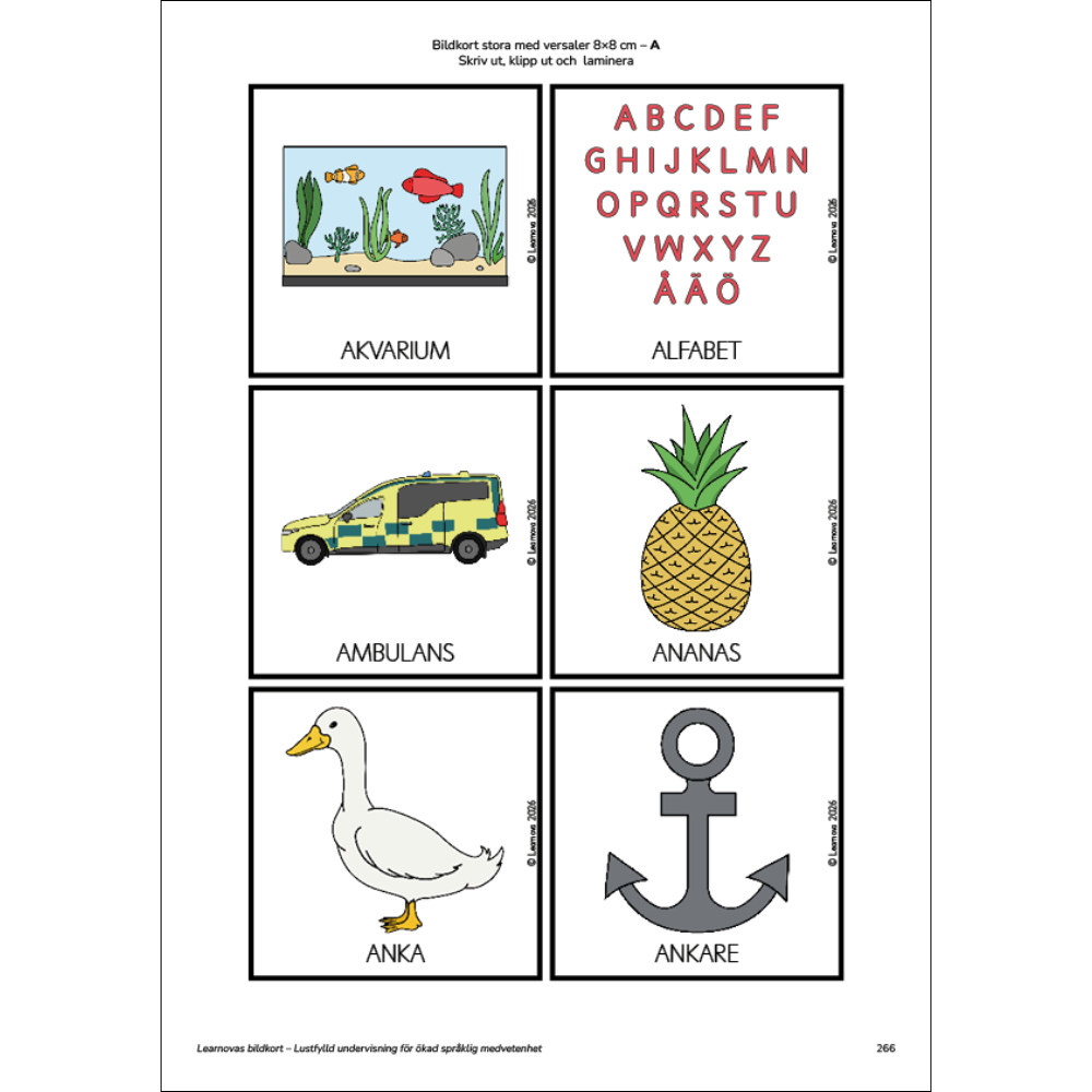 Learnovas bildkort – Lustfylld undervisning för språklig medvetenhet