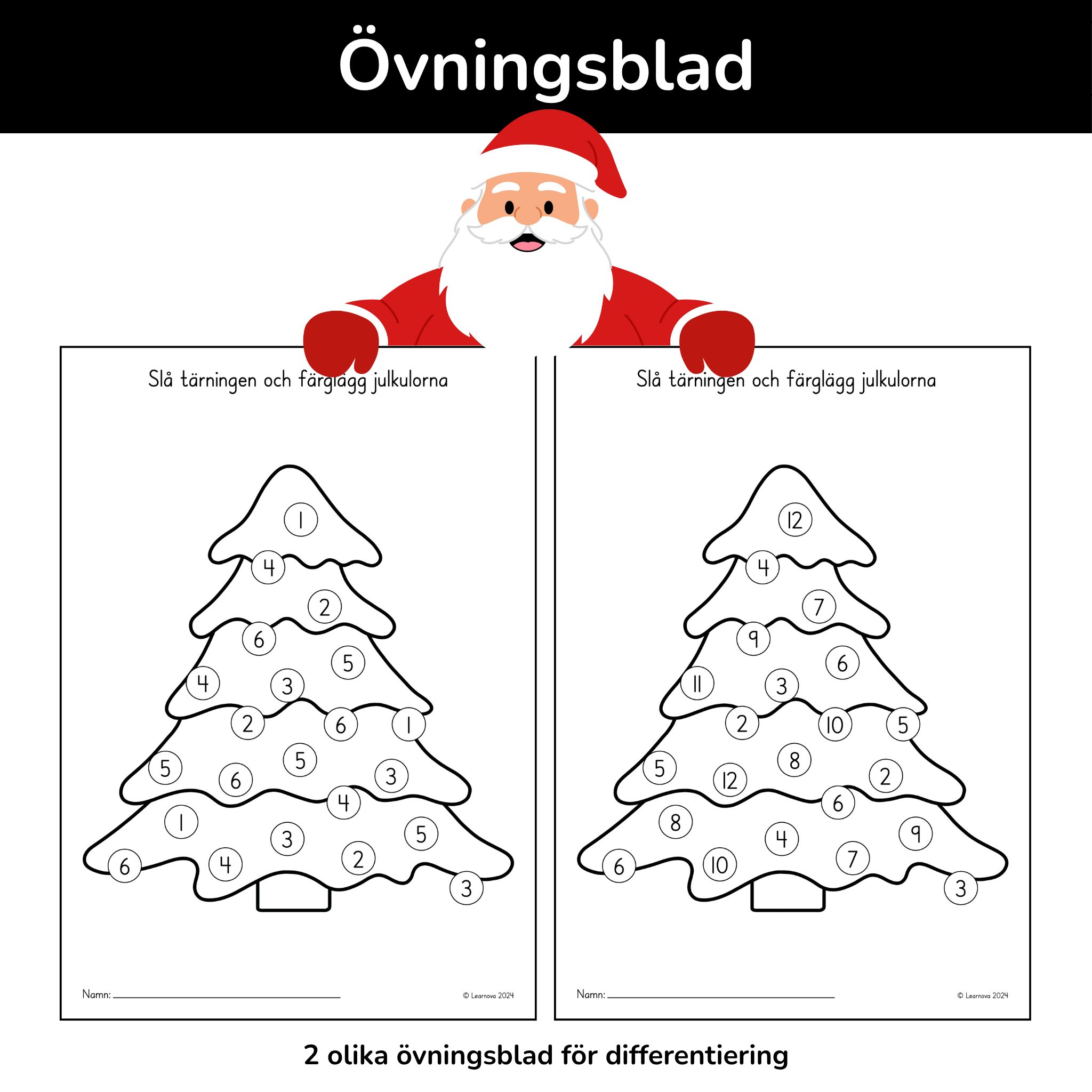 Färglägg julkulorna i granen