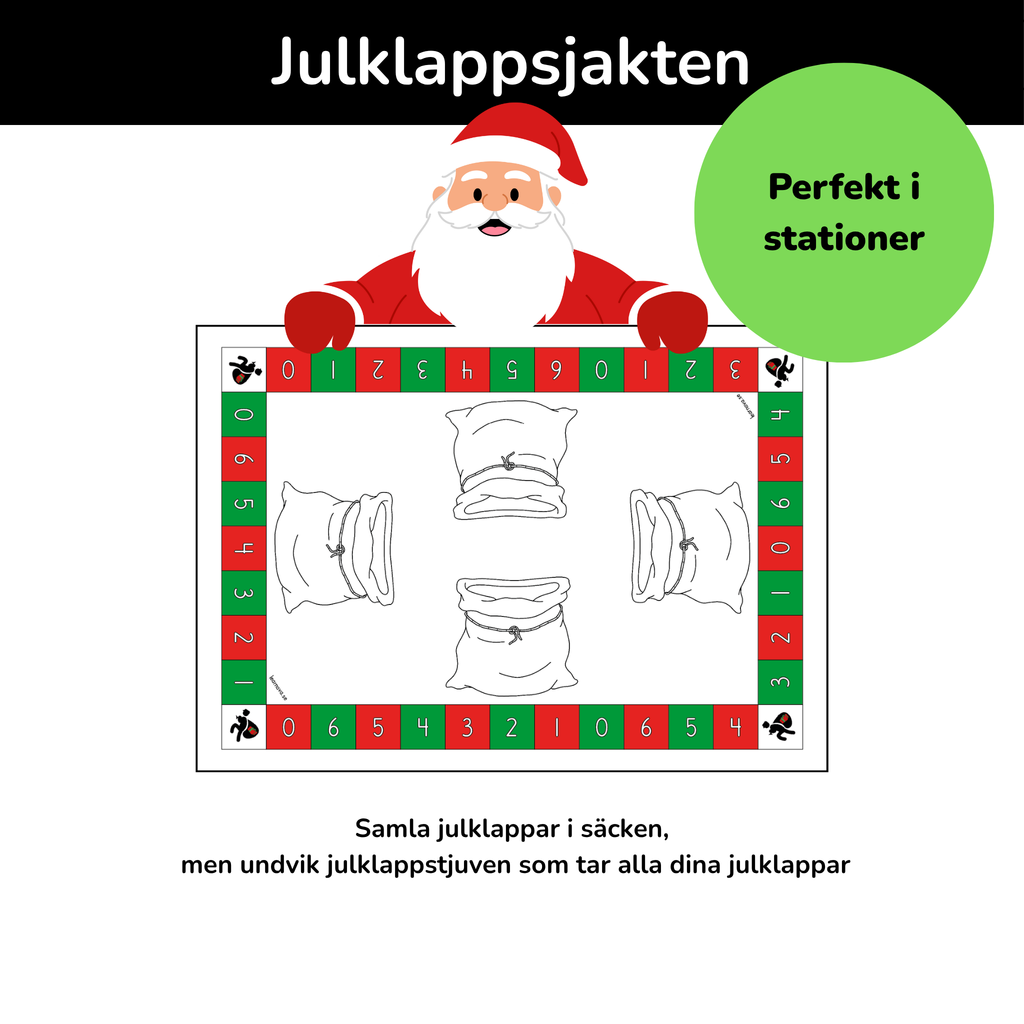 Julklappsjakten - Spelplan