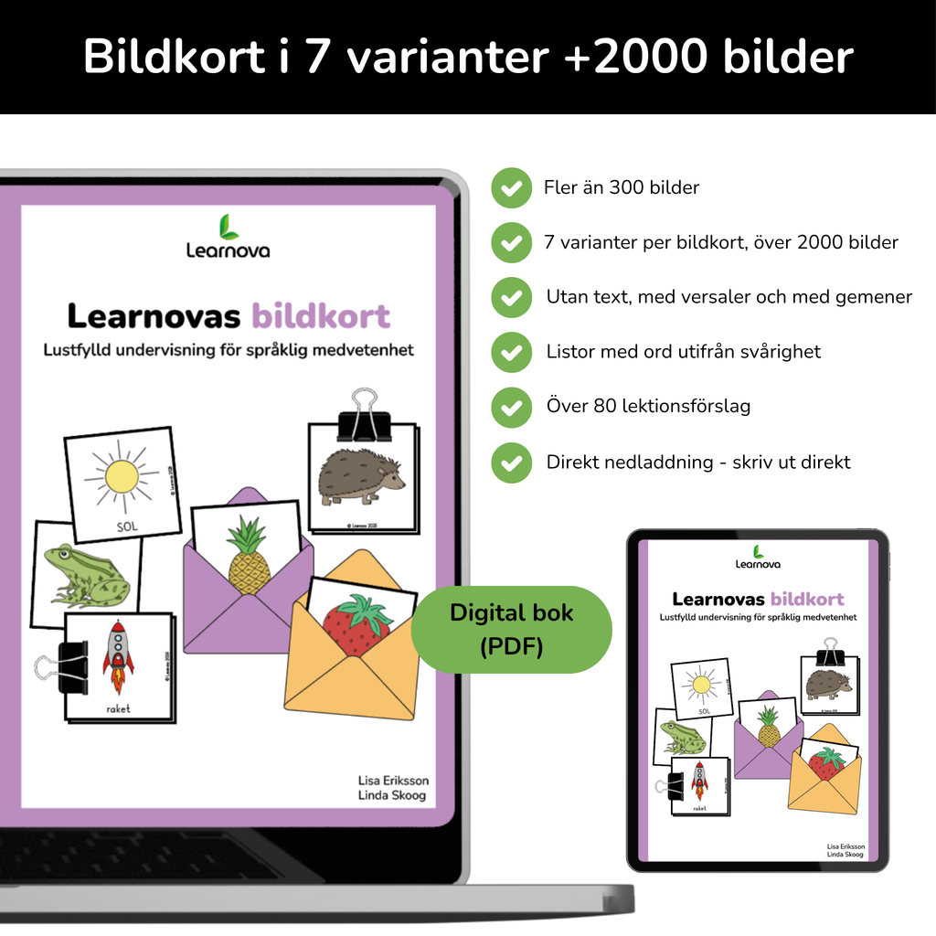 Learnovas bildkort – Lustfylld undervisning för språklig medvetenhet