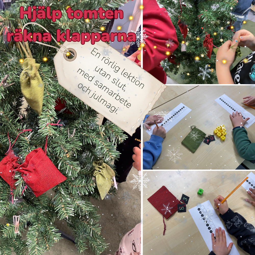 Lektionsupplägg - Hjälp Tomten räkna klapparna