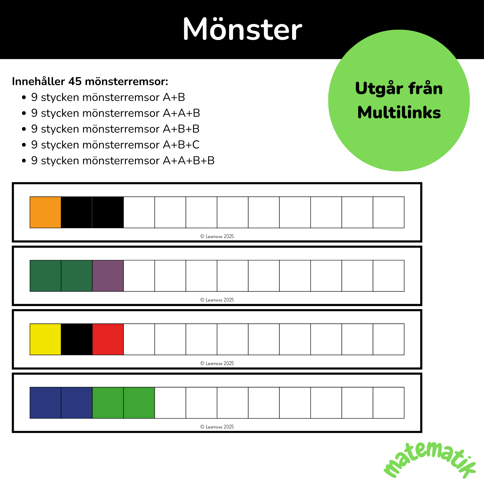 Mönsterremsor för Multilinks