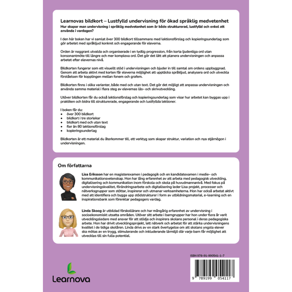 Learnovas bildkort – Lustfylld undervisning för språklig medvetenhet