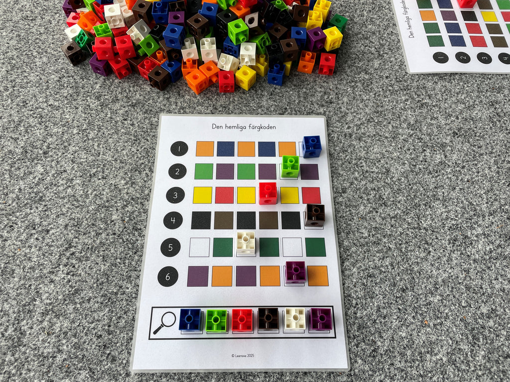 Spelbrickor mönster - Den hemliga koden