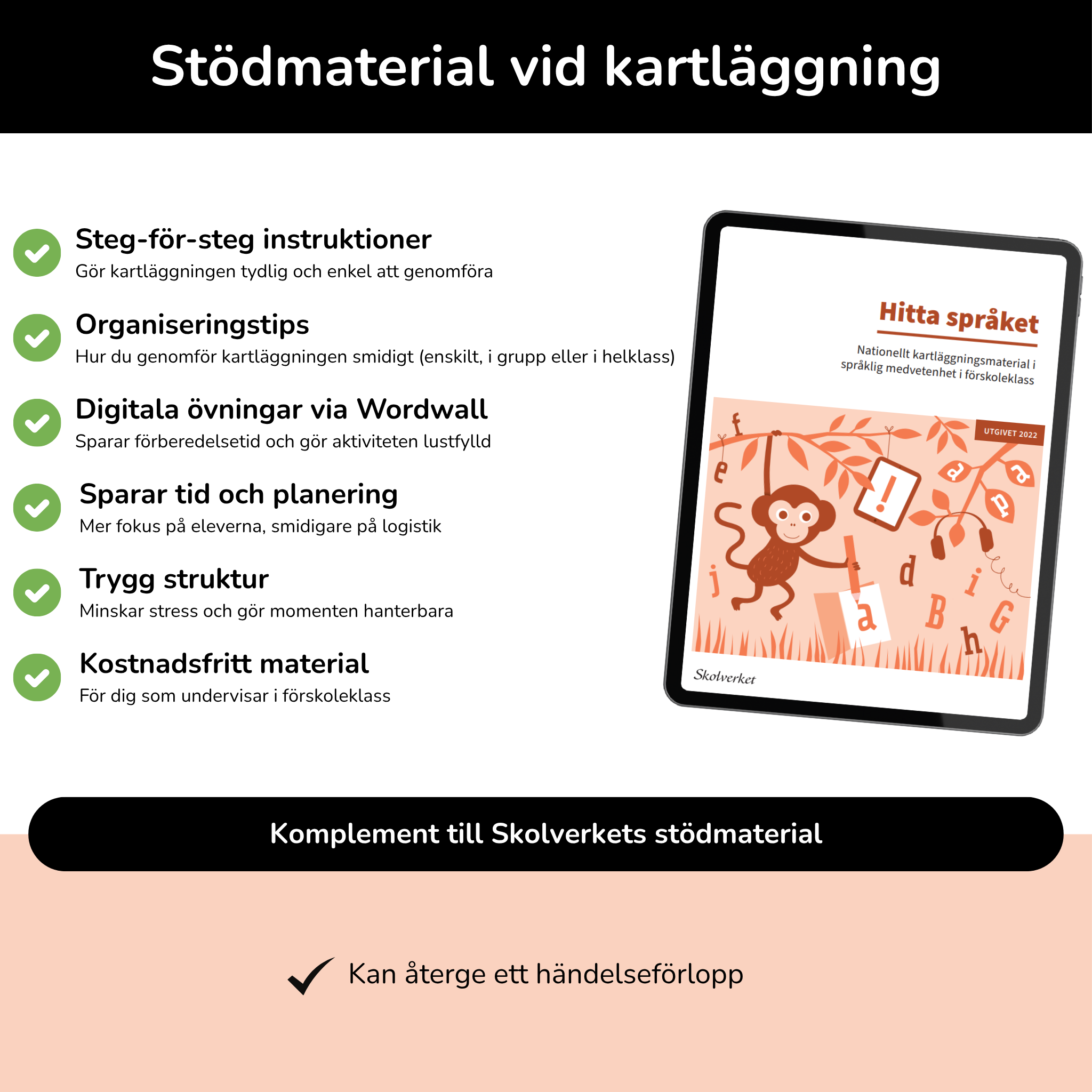 Kan återge ett händelseförlopp