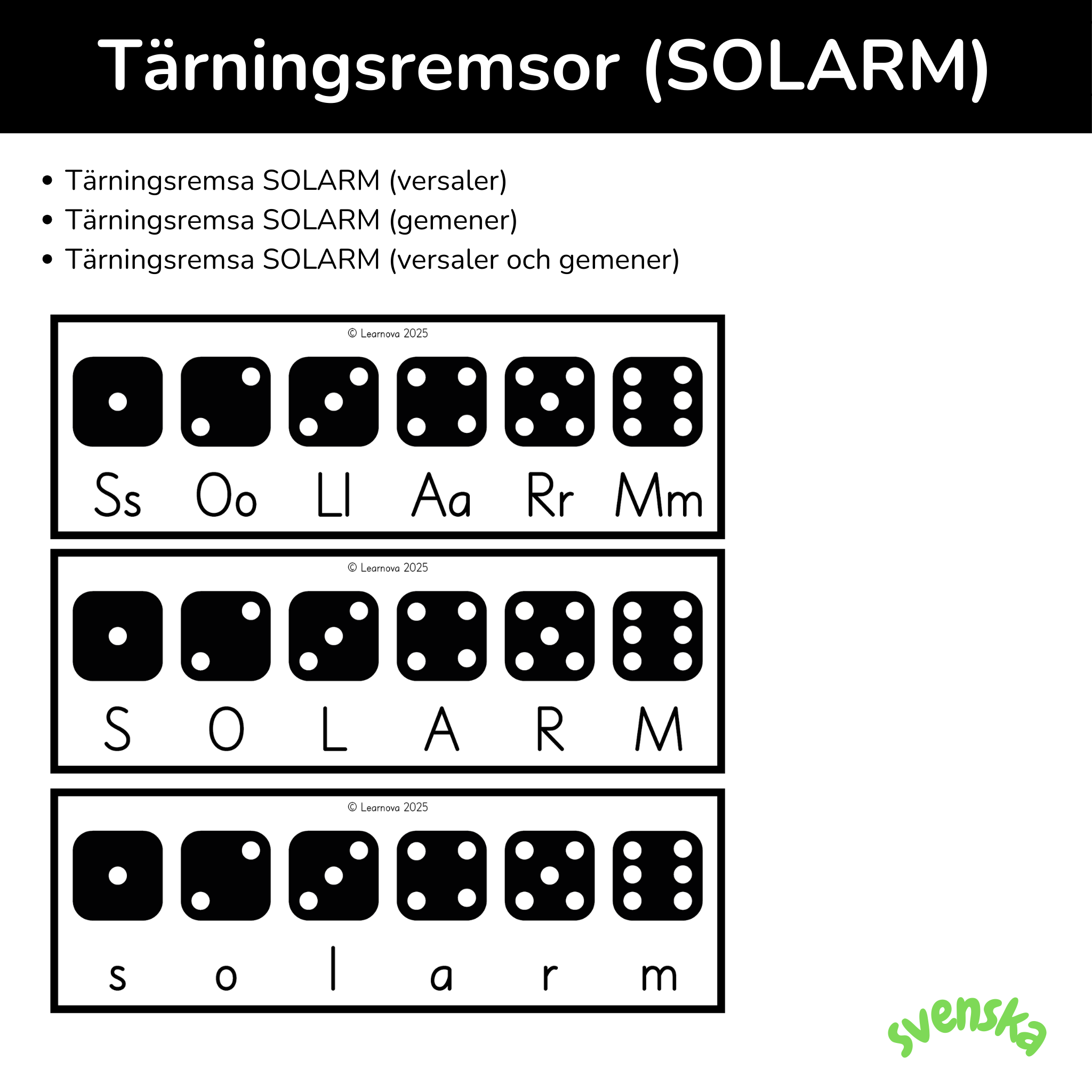 Tärningsremsor SOLARM